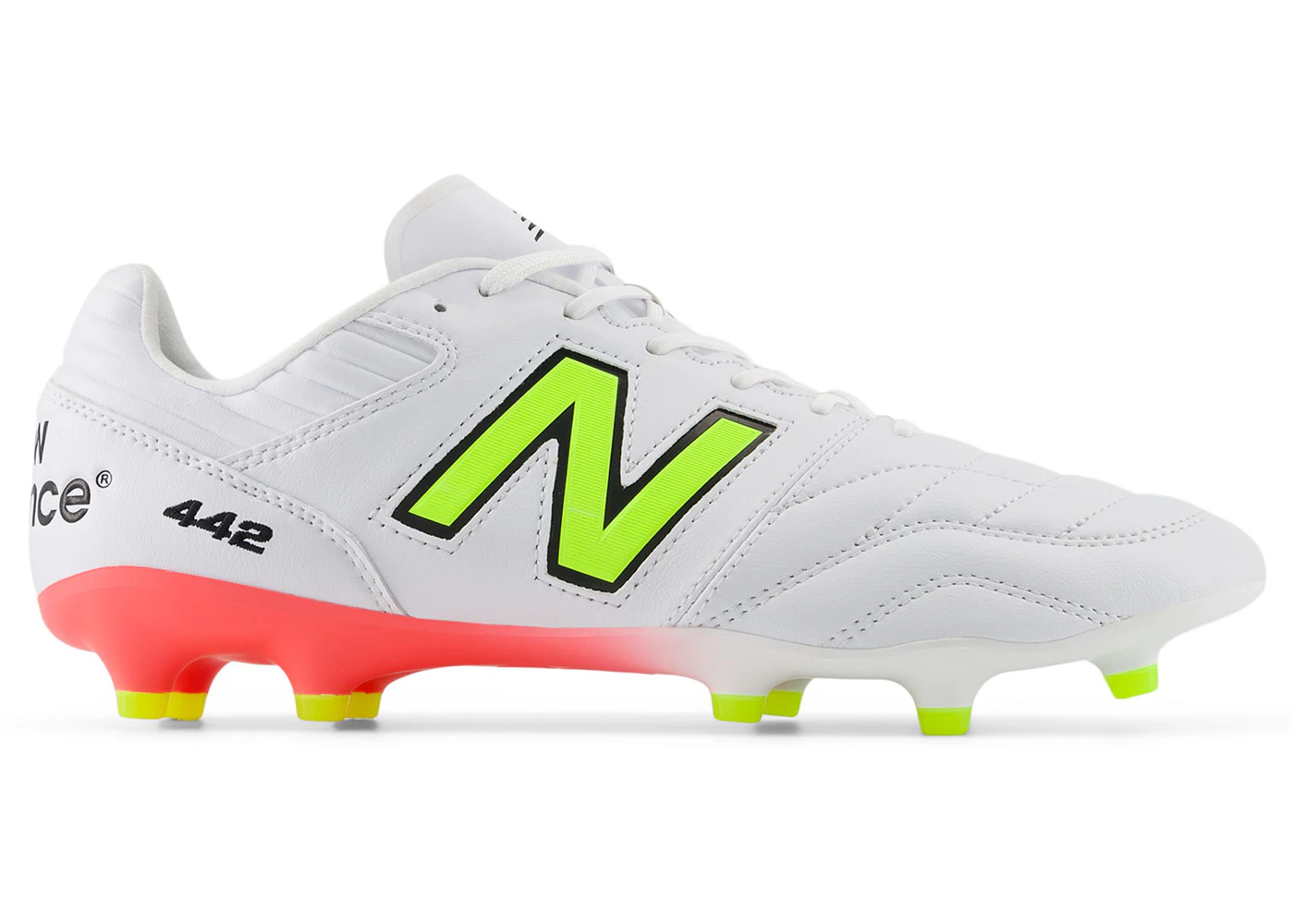 New Balance 442 Pro FG v2 White Energy Red Hi-Lite