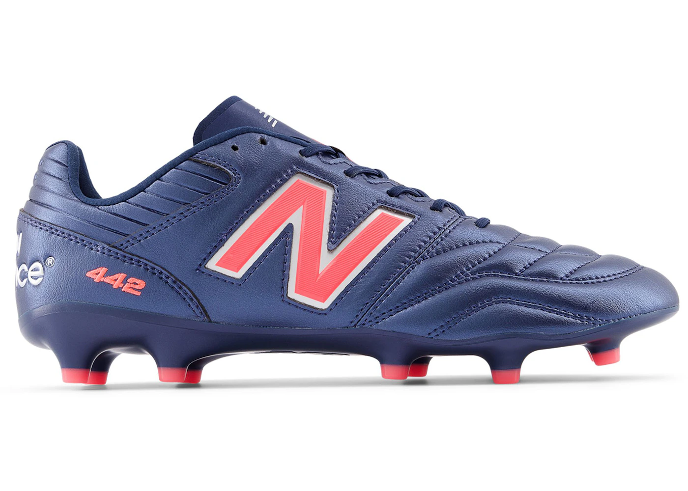 New Balance 442 Pro FG v2 Navy Silver Energy Red