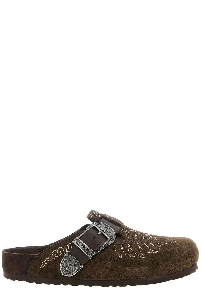 Etro X Birkenstock Embroidered Boston Clogs