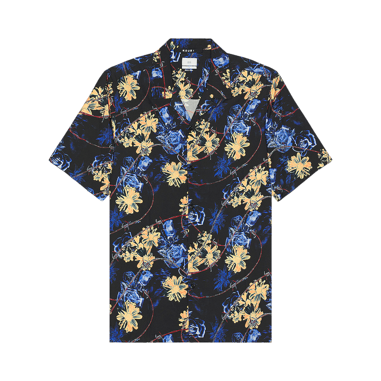 Ksubi Hyperflower Resort Short-Sleeve Shirt 'Black/Assorted'