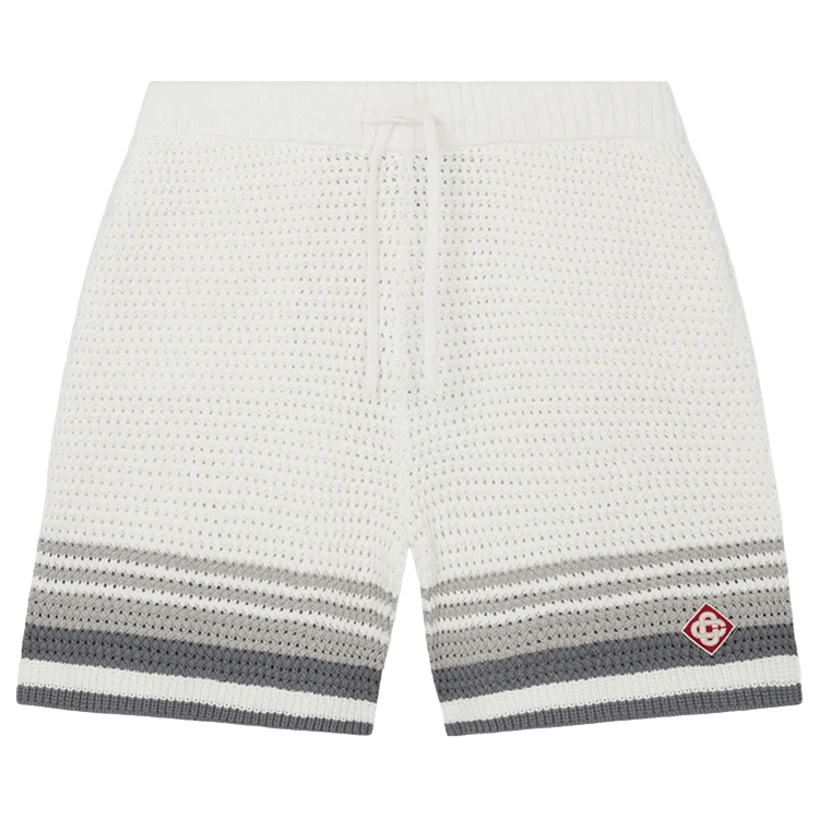 Casablanca Crochet Shorts 'White'