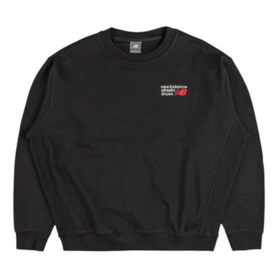 New Balance Athletics Premium Logo Crew Relaxed Fit Sweatshirt Asia Sizing 'Black'