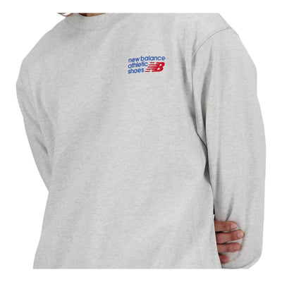 New Balance Athletics Premium Logo Crew T-Shirt 'Ash Multi'