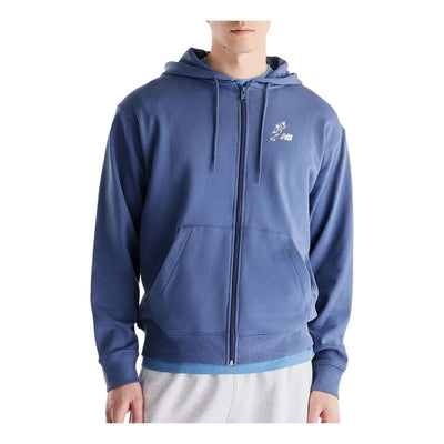 New Balance x Shohei Logo French Terry Full Zip Hoodie Asia Sizing 'Vintage Indigo'