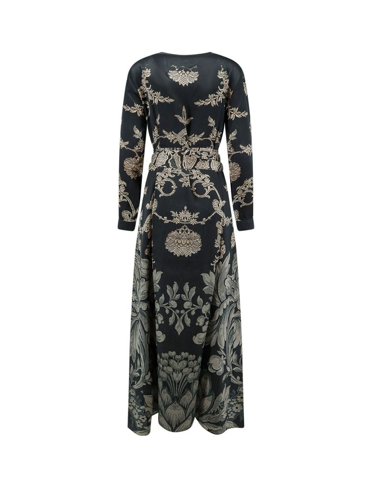 Pierre-Louis Mascia Belted Patterned Dress