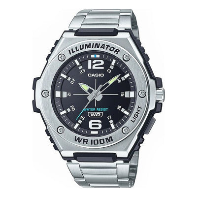 Casio Illuminator Analog Watch 'Silver Black'