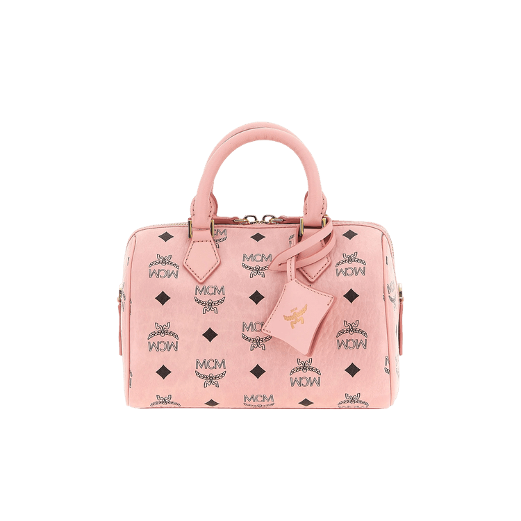 MCM Ella VI Small Boston Bag 'Soft Pink'