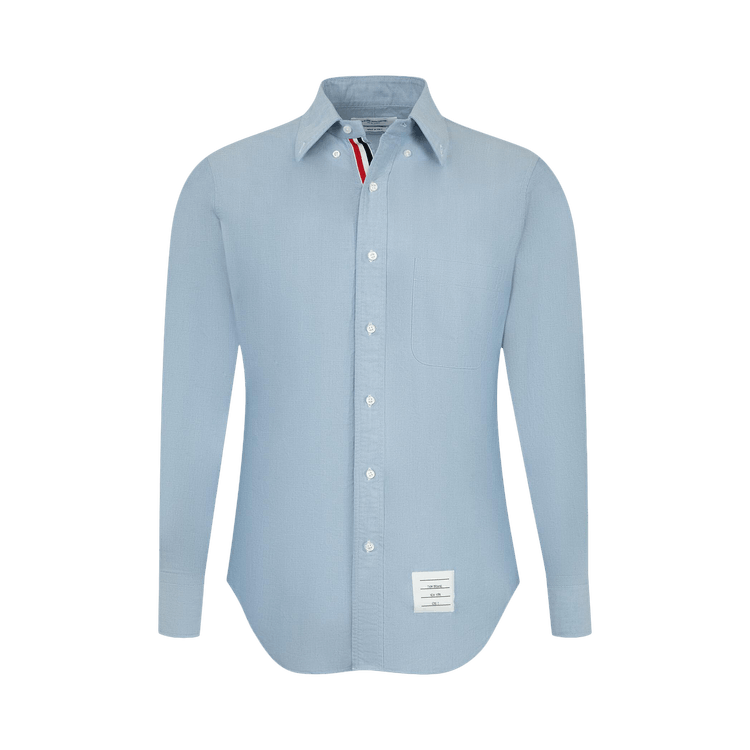Thom Browne Classic Long-Sleeve Shirt With Placket In Oxford 'Light Blue'