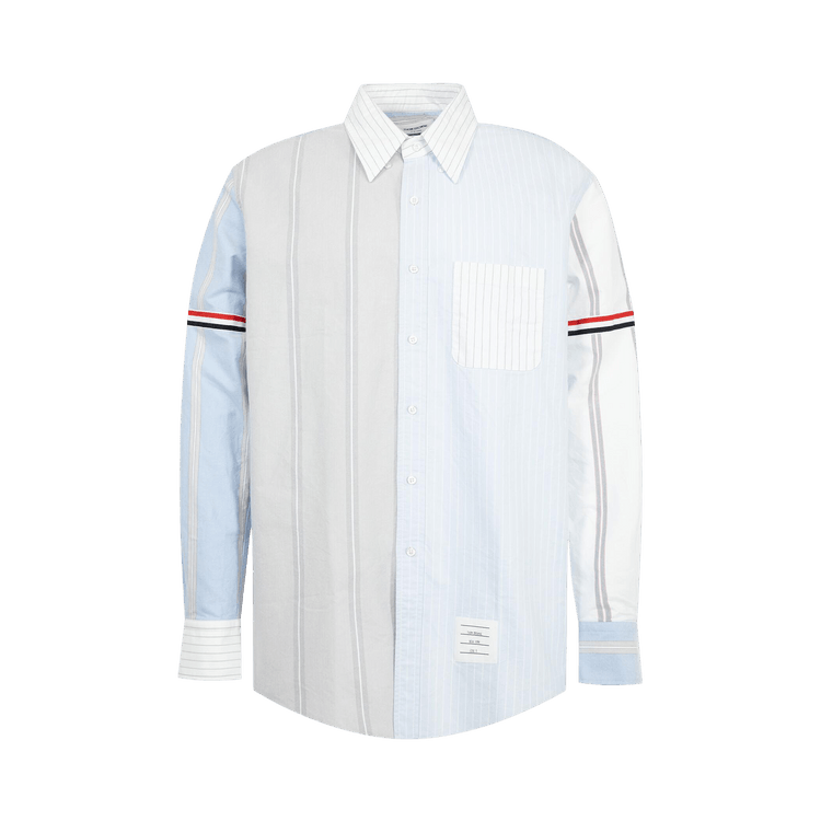 Thom Browne Funmix Straight Fit Long-Sleeve Shirt 'Light Blue'