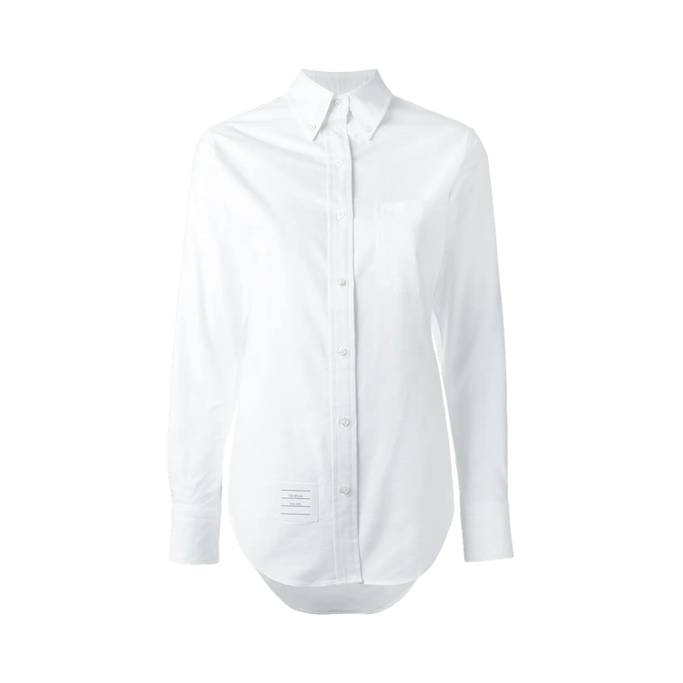 Thom Browne Button Down PC Long-Sleeve Shirt 'White'