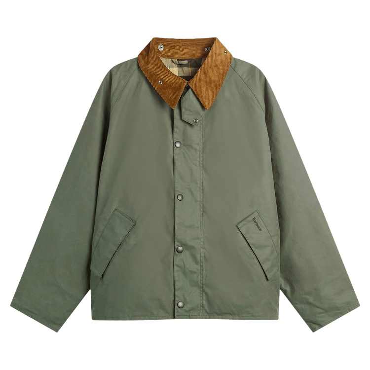 Barbour Transport Wax Jacket 'Light Moss'