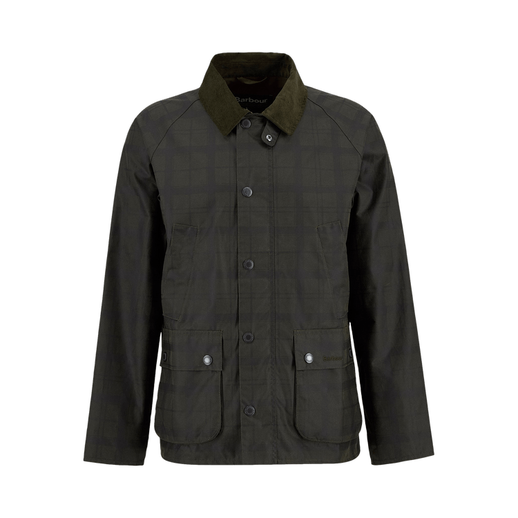Barbour Tartan Ambleside Wax Jacket 'Archive Olive'