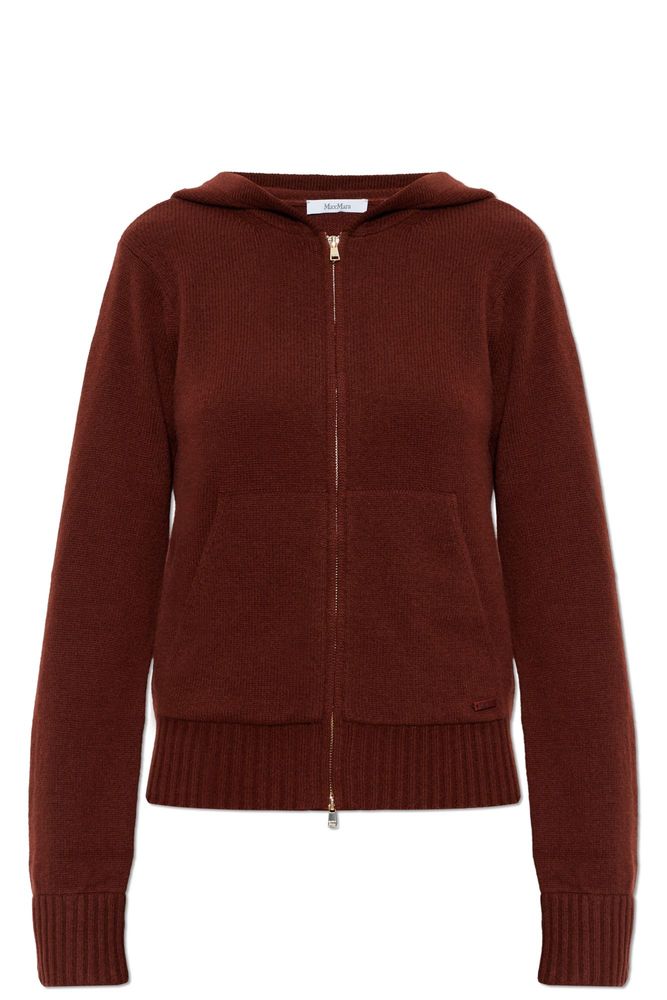 Max Mara Mxmprimo Zip-Up Knitted Hoodie