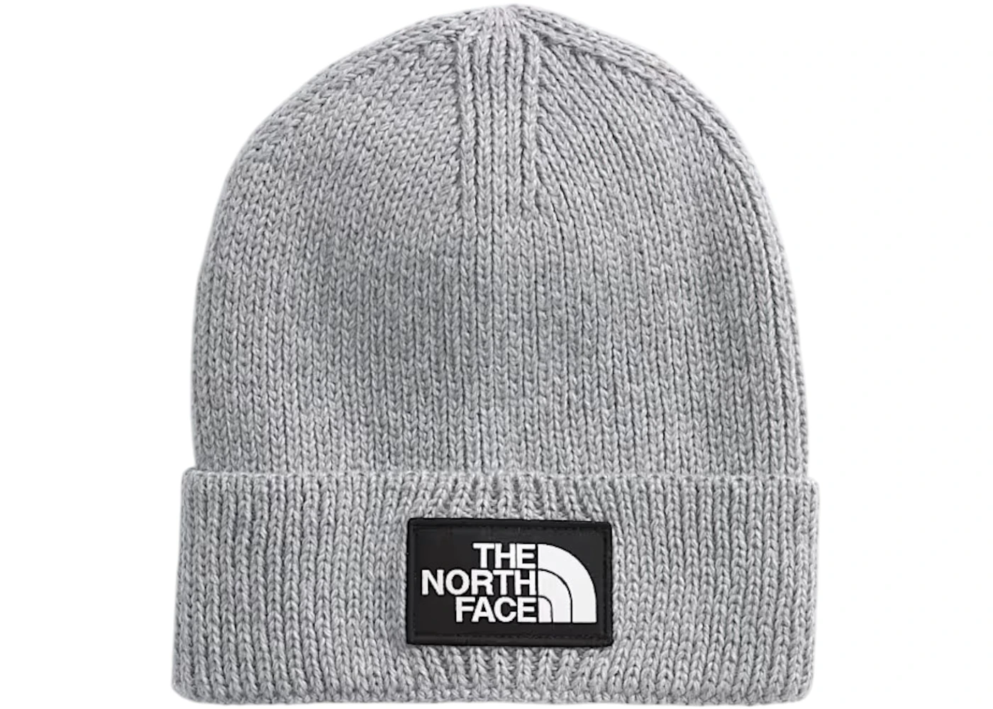 The North Face TNF Logo Box Cuffed Beanie TNF Medium Grey Heather