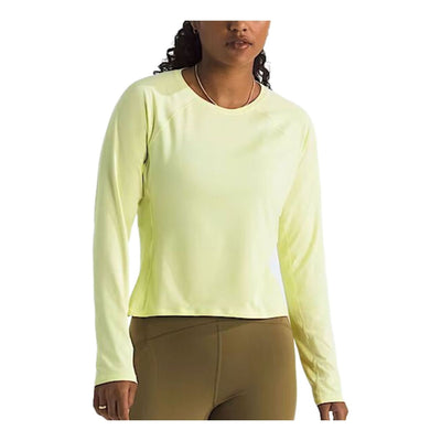 (WMNS) THE NORTH FACE Jaida Long-Sleeve T-Shirt 'Lemon Mist Light Heather'