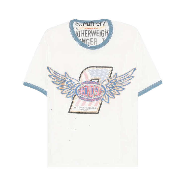 Secnd Slf National Champ Ringer Tee 'White'