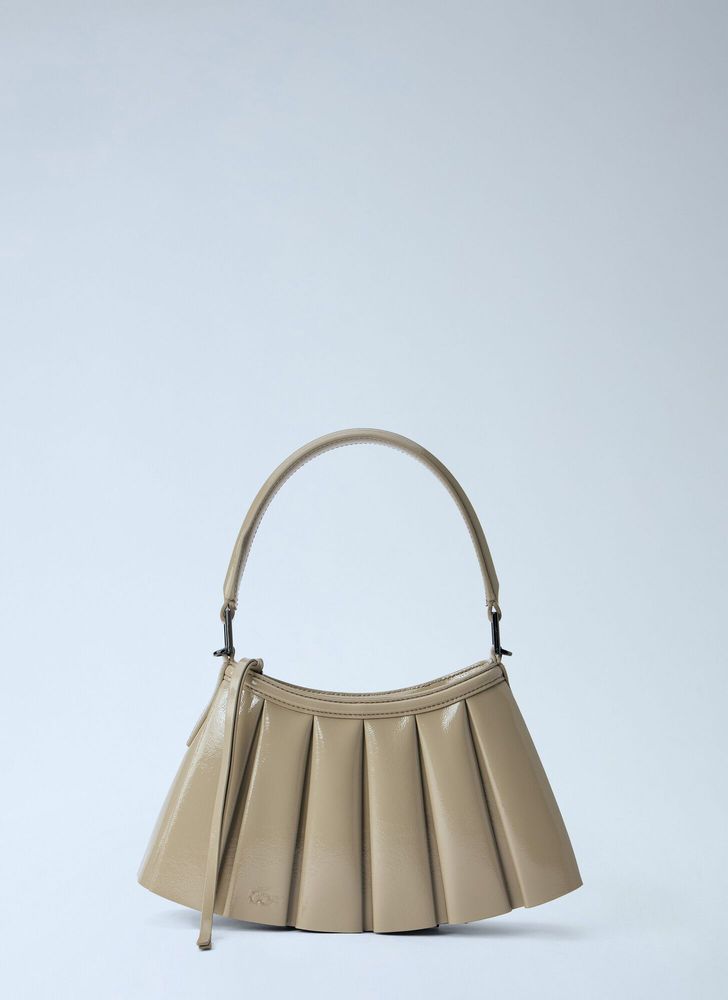 Lacoste Lenglen Small Pleated Shoulder Bag