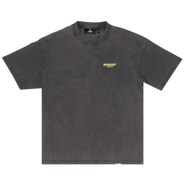 Represent Clo Represent Owners Club T-Shirt 'Vintage Grey/Yellow'