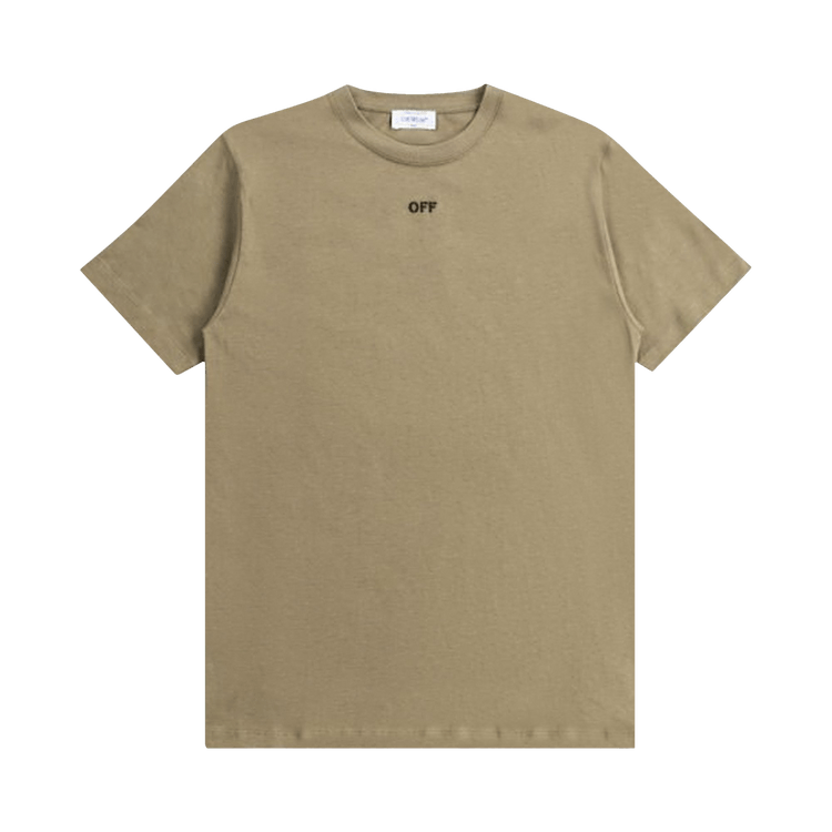 Off-White Off Stitch Slim Short-Sleeve Tee 'Beige/Black'