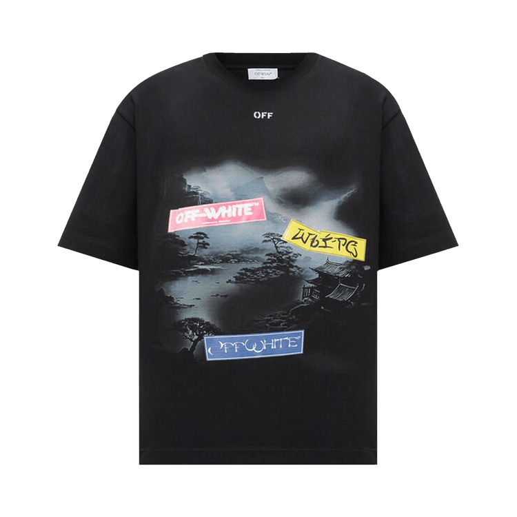 Off-White Type Sticker Skate Tee 'Black/Multicolor'