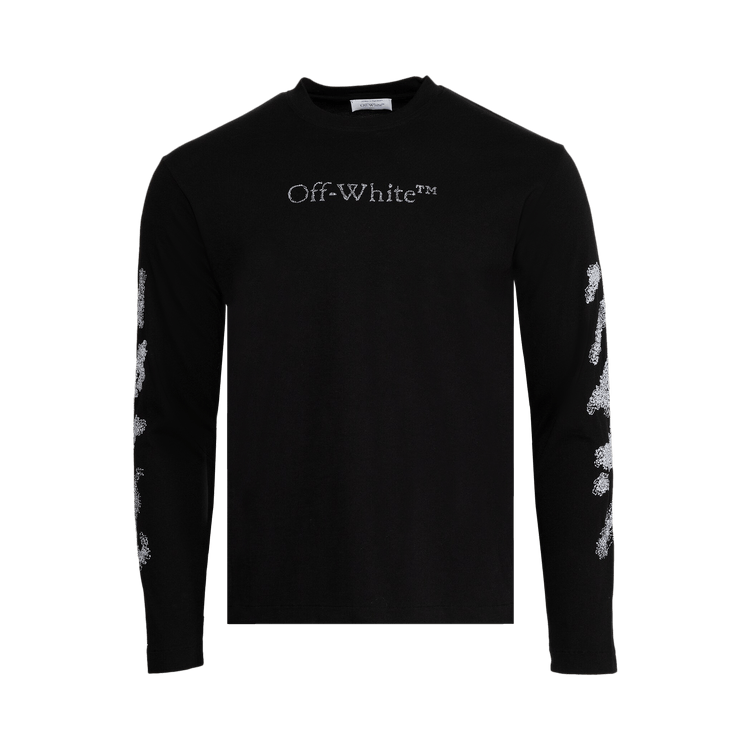 Off-White Diags Bit Book Skate Long-Sleeve Tee 'Black/White'
