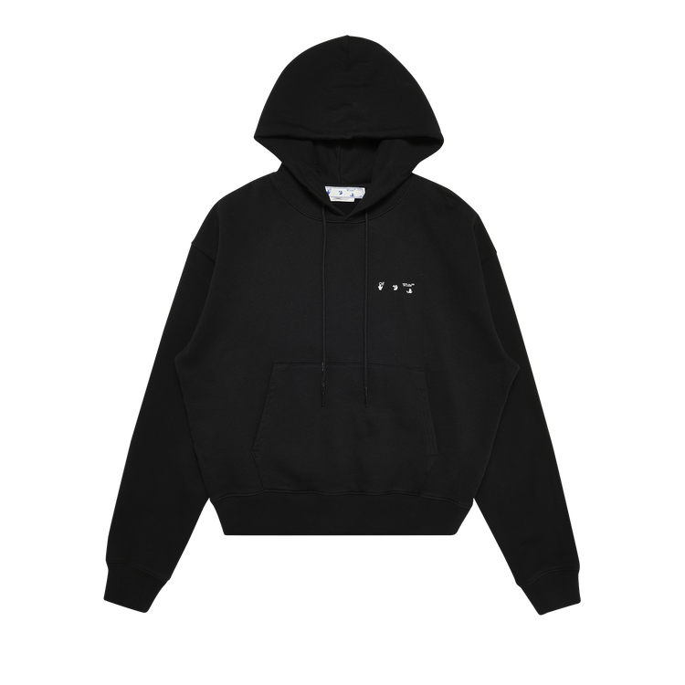 Off-White Caravag Paint Over Hoodie 'Black'
