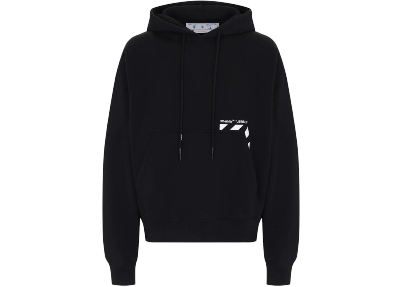 OFF-WHITE Diag Pocket Design Skate Fit Hoodie Black