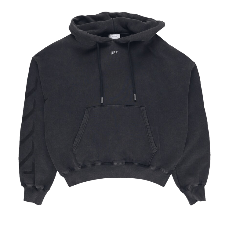Off-White St. Matthew Oversized Hoodie 'Black/Grey'