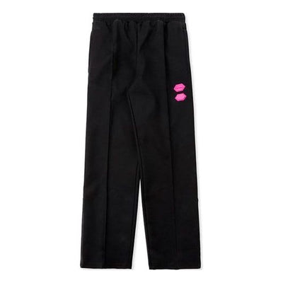 Off-White Rubber Street Logo Retro Sports Pants Black