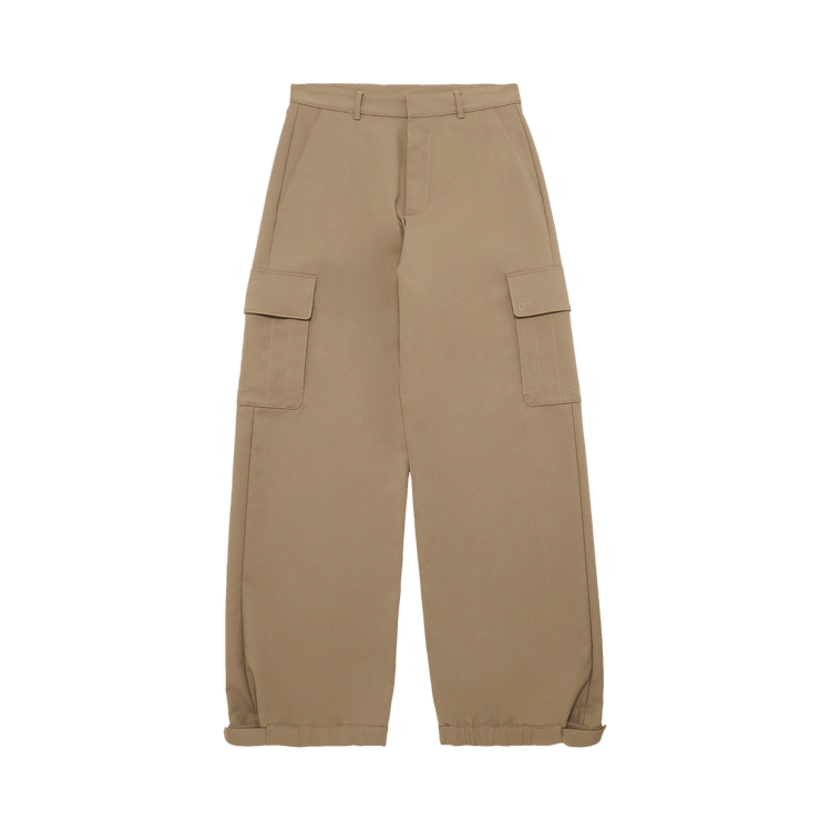 Off-White Emblem Drill Cargo Pant 'Beige/Beige'