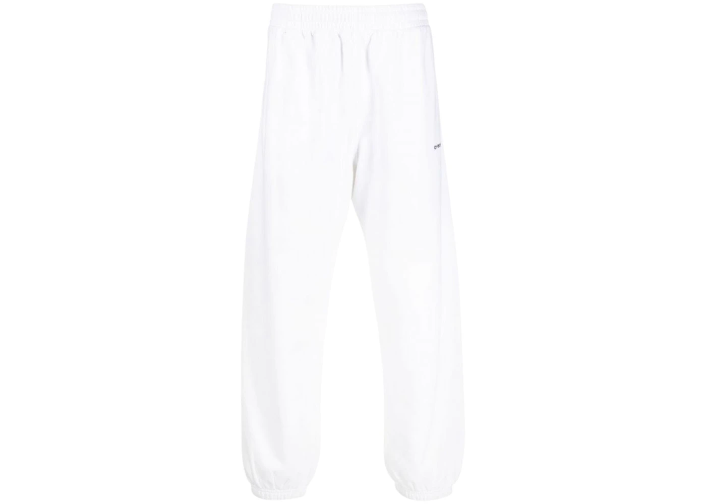 OFF-WHITE Wave Outl Diag Slim Sweatpants White