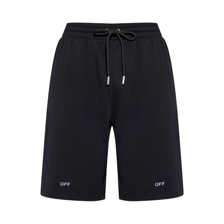 Off-White Stencil Arrow Skate Sweatshort 'Black'
