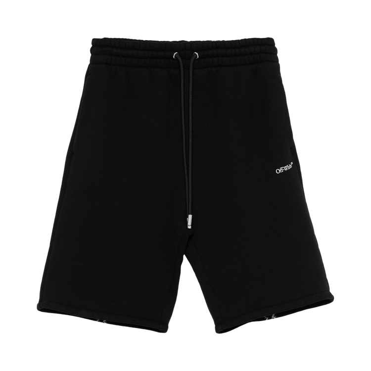 Off-White Vibe Arrow Skate Sweatshorts 'Black/Aqua'