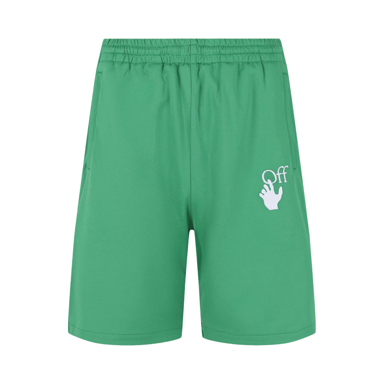 Off-White Hands Off Skate Track Shorts 'Green'