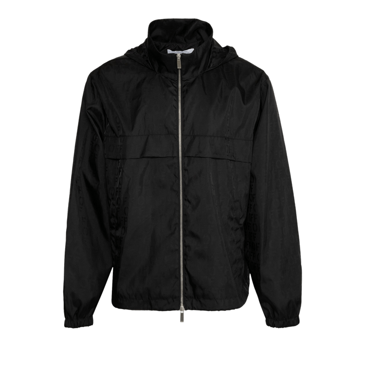 Off-White Jacquard Hood Windbreaker 'Black'