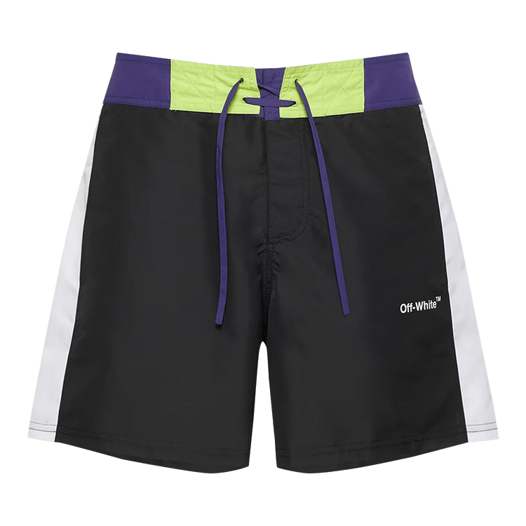 Off-White Arrow Block Sunset Swimshorts 'Black/Purple'