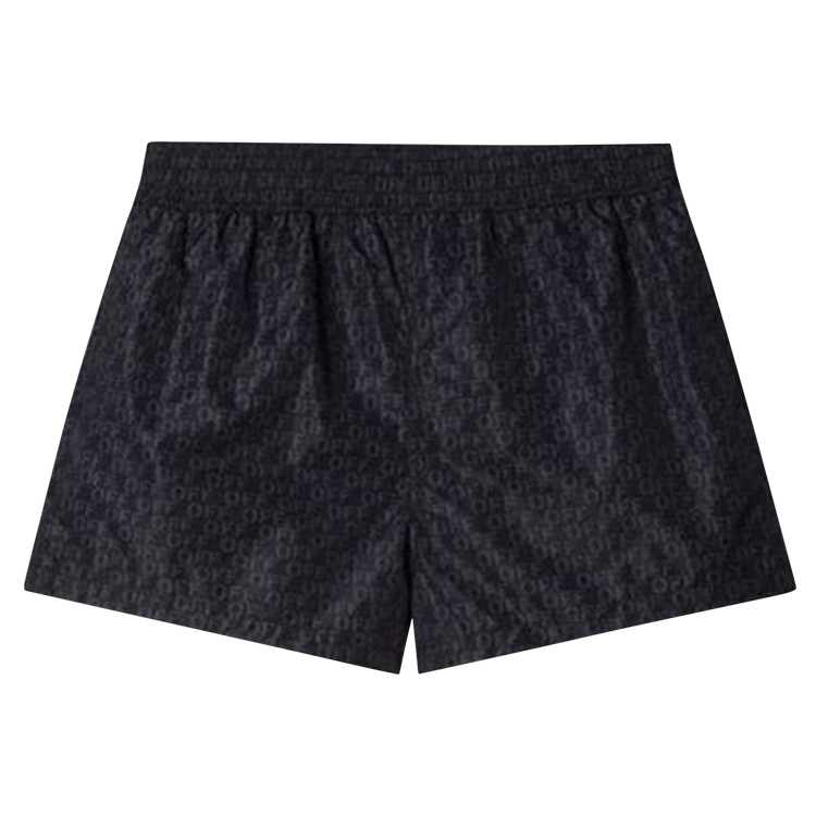 Off-White Logo Print Swimshorts 'Black'