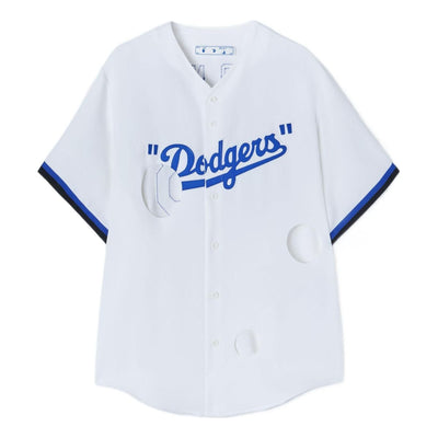 Off-White  x New Era x MLB Tripartite Crossover T-Shirt 'White Blue'