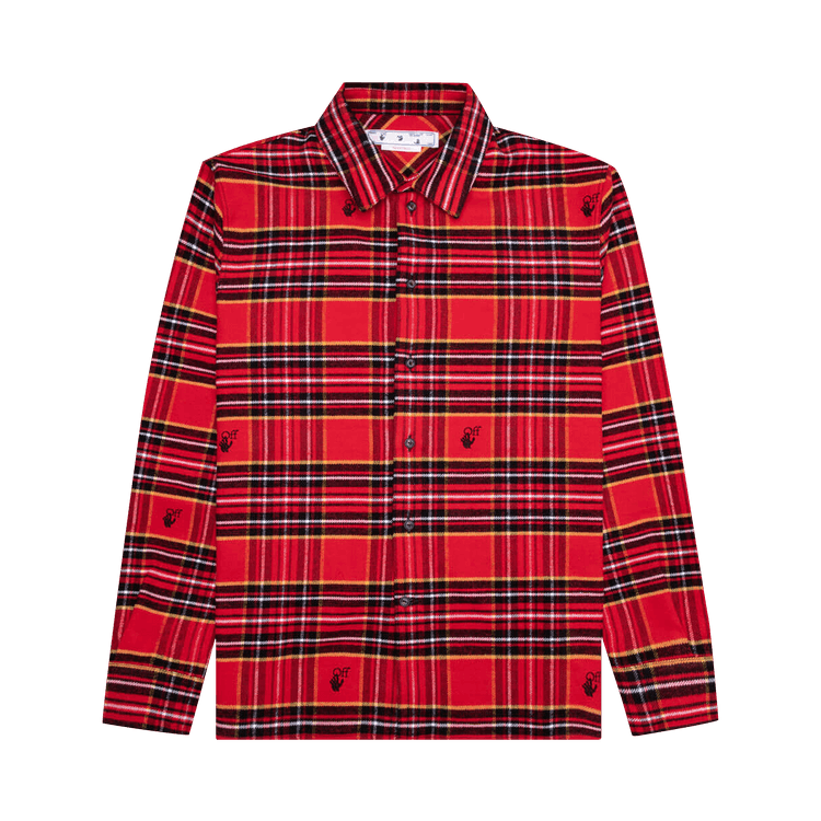 Off-White Flannel Skate Shirt 'Red/Black'