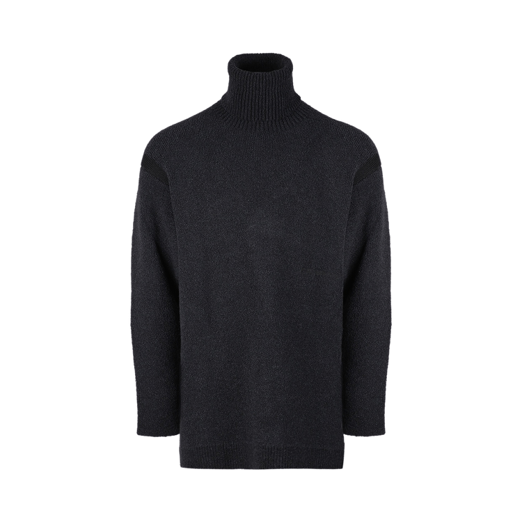 Off-White Micro Boucle Knit Turtleneck 'Black'