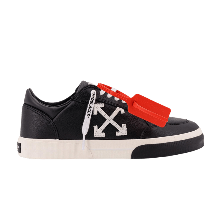 Off-White Vulcanized Leather Sneaker 'Black White'