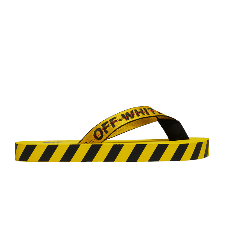 Off-White Industrial Flip Flops 'Logo Tape - Yellow' 2021