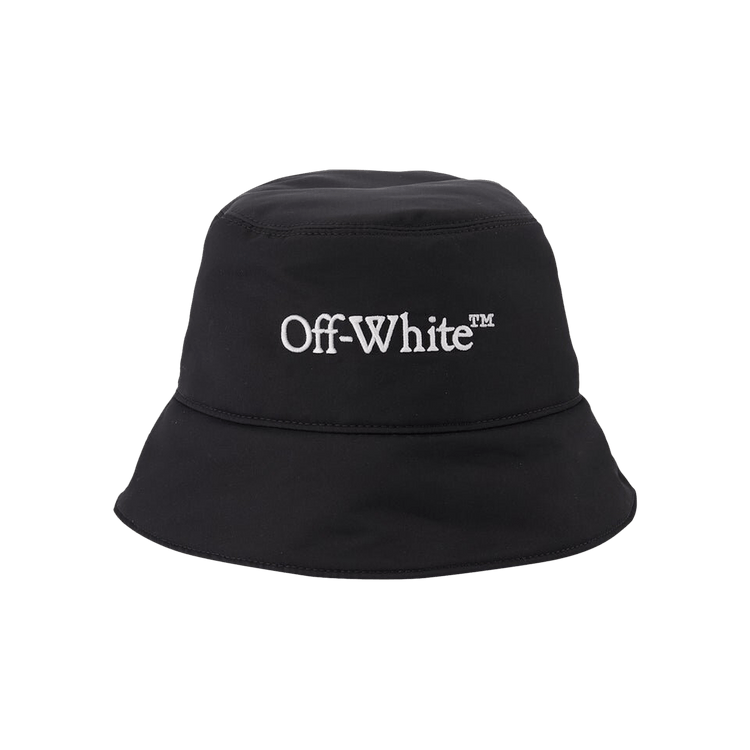 Off-White Bookish Embroidered Logo Bucket Hat 'Black/White'