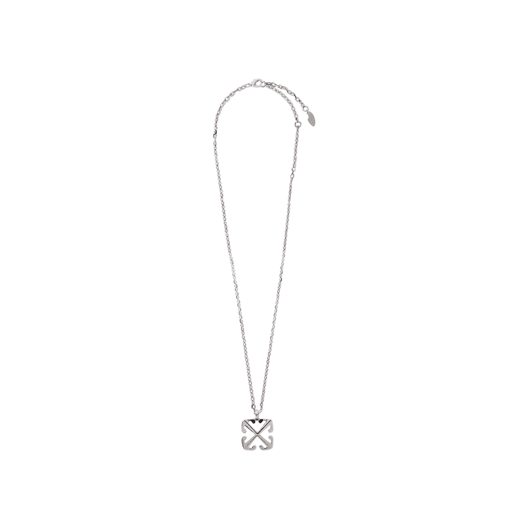 Off-White Arrow Pendant Necklace 'Silver'
