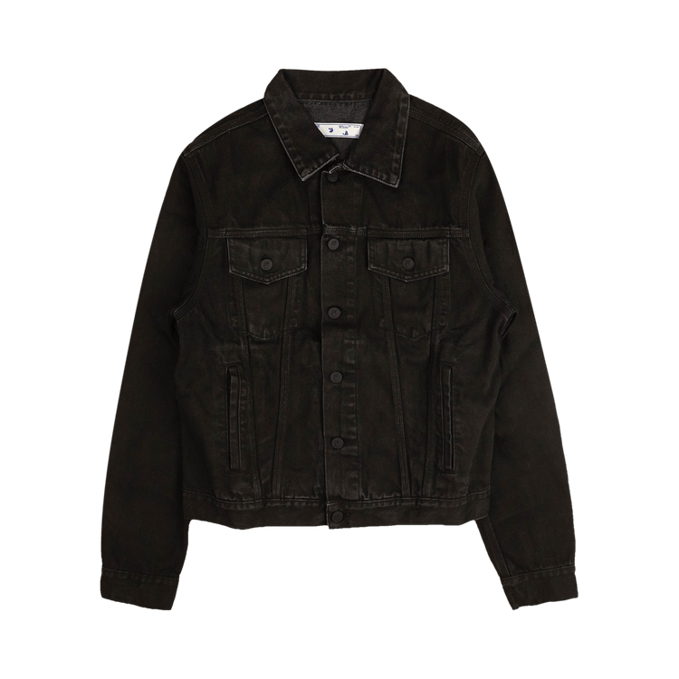 Off-White Agreement Slim Denim Jacket 'Black'
