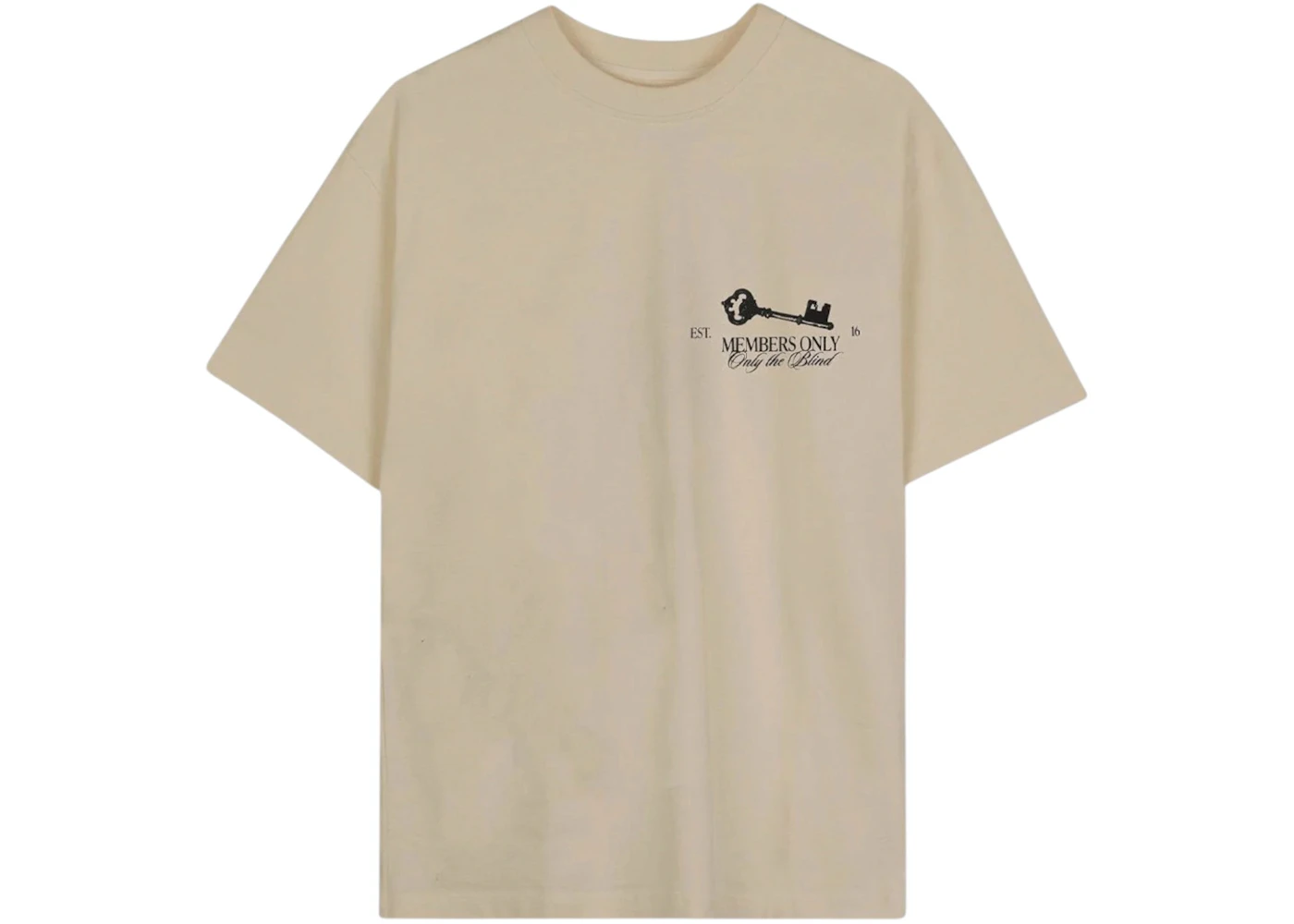 Only The Blind Extended Checkout T-shirt Beige