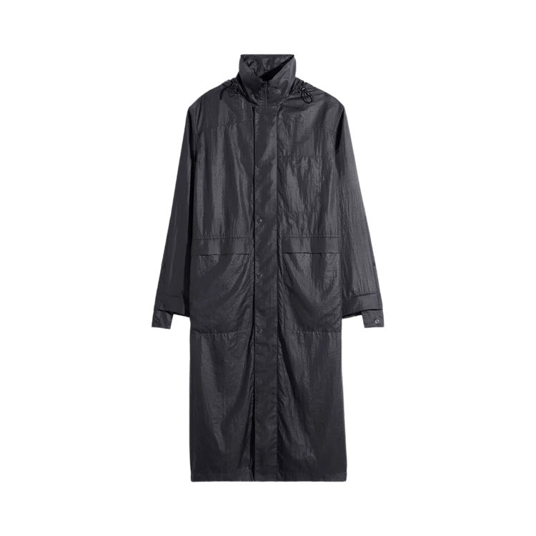 Lemaire Hooded Raincoat 'Ash Black'