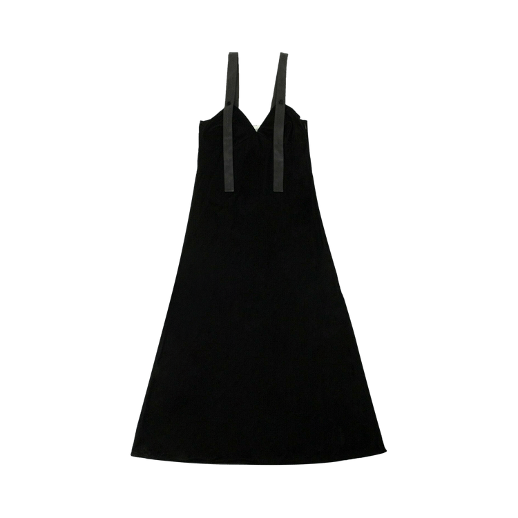 Off-White Velvet Long Length Dress 'Black'