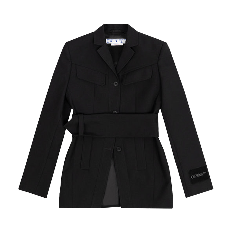 Off-White Toybox Single Breasted Wool Jacket 'Black'