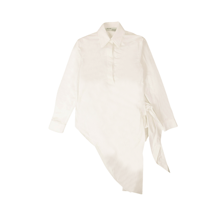 Off-White Draped Tie Shirt 'White'